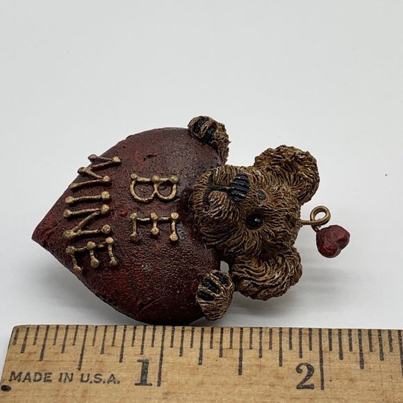 Vintage Resin Boyd's Bears Pin Brooch "Be Mine" Valentine's Day - Picture 6 of 6